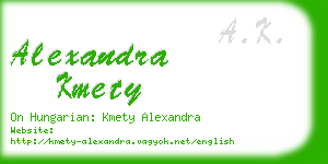 alexandra kmety business card